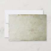 vintage carte RSVP de mariage rustique de plage (Dos)