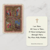 Vintage Carte Sainte Jésus Lace Catholique (Devant / Derrière)