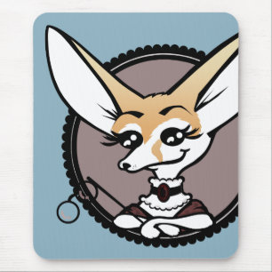 VINTAGE CARTOON FENNEC FOX MUISMAT KUILEN