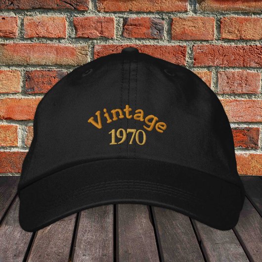 VINTAGE. casquette de baseball brodé 19xx /b'days