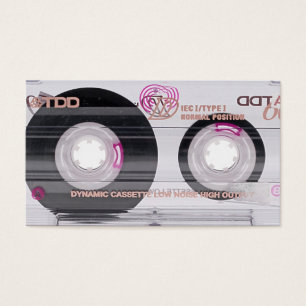 Vintage cassetteband visitekaartje