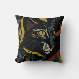 vintage cat 16 kussen