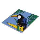 Vintage Catalina Island Tile Design Tegeltje (Zijkant)