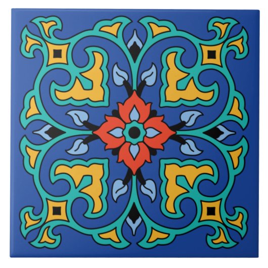 Vintage Catalina Island Tile Tegeltje (Voorkant)