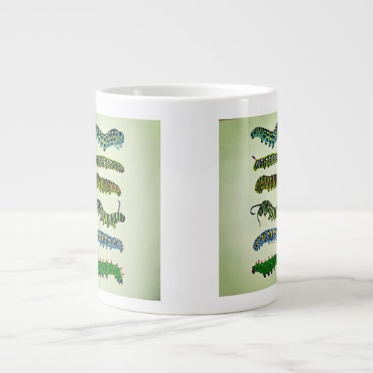 Vintage Caterpillar Illustration Mug  (Devant)