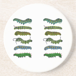 Vintage Caterpillar Illustration Mug  Zandsteen Onderzetter