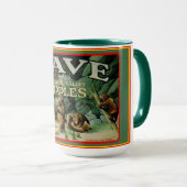 Vintage CAVE PAJARO Apples Mug Mok (Voorkant rechts)
