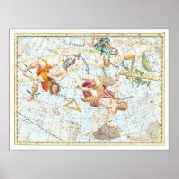 Vintage Celestial Atlas Constellations