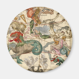 Vintage Celestial Map Cetus Aquarius Andromeda Magneet