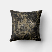 Vintage Celestial Star Map Background Kussen (Achterkant)