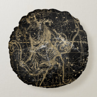 Vintage Celestial Star Map Background Rond Kussen