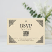 Vintage Celtic Knot RSVP Card (Debout devant)