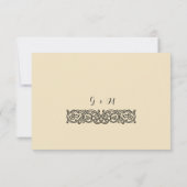 Vintage Celtic Knot RSVP Card (Dos)