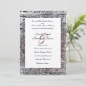 Vintage Celtic Silver Music Wedding Uitnodiging (Staand voorkant)