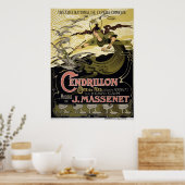 Vintage Cendrillon Cinderella French Opera Paris Poster (Keuken)