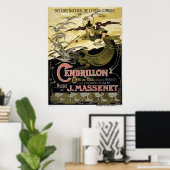 Vintage Cendrillon Cinderella French Opera Paris Poster (Thuiskantoor)