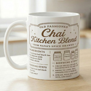 Vintage Chai Keuken Blend, Specerijen Recept Koffiemok