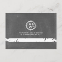 Vintage Chalkboard Inspiré Mariage RSVP