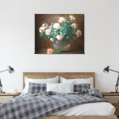 Vintage Charles Ethan Porter Rozen Canvas Afdruk (Insitu (Slaapkamer))