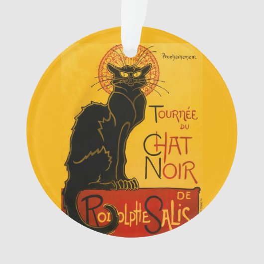 Vintage Chat Noir Art Nouveau Paris Cute Conversat (devant)