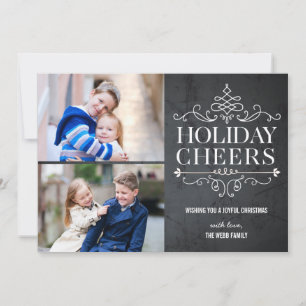 Vintage Cheers 2 Photos Cartes photos de vacances