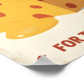 Vintage Cheese Poster – Retro Kitchen Wall Art (Coin)