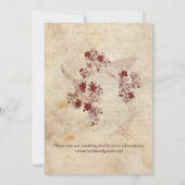 Vintage Cherry Blossom Kaart (Achterkant)