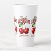 Vintage Cherry Coffee Mug | Retro Fruit Cup (Devant)