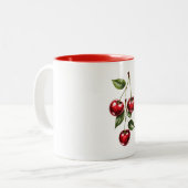 Vintage Cherry Illustration Coffee Mug (Devant gauche)