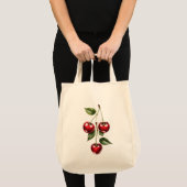 Vintage Cherry Illustration Tote Bag (Devant (produit))