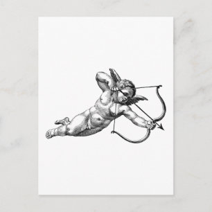 Vintage Cherub Cupid Love Briefkaart