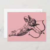 Vintage Cherub Cupid Love Briefkaart (Voorkant / Achterkant)