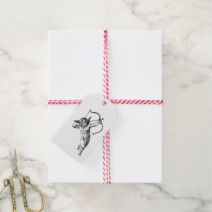 Vintage Cherub Cupido Liefde Cadeaulabel