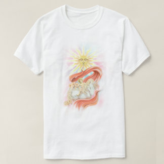 Vintage Cherub & Unicorn Sun T-shirt
