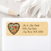 Vintage Cherub Valentine Étiquettes de adresse (En situation)