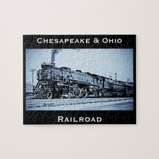 Vintage Chesapeake & Ohio Railroad Engine Legpuzzel (Horizontaal)