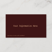 Vintage Cheyenne Warriors Visitekaartjes (Achterkant)