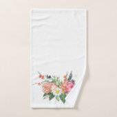 vintage chic élégant Floral Bath Serviette ensembl (Serviette à main)