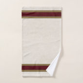 Vintage Chic Noël Antique Blanc & Maroon (Serviette à main)