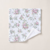 Vintage chic Rose et raypes (Gant de toilette)