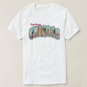 Vintage Chicago Groeten T Shirt
