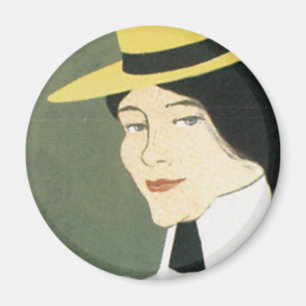 Vintage Chicago Tennis Poster Magneet