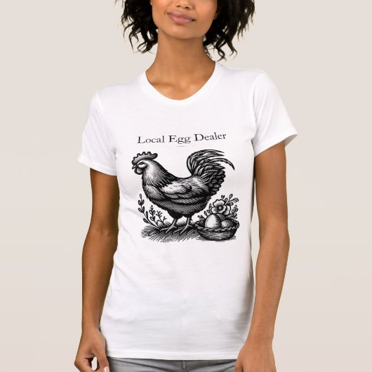 Vintage Chicken Farm T-Shirt (Voorkant)