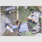 Vintage Chickens & Roosters Tissue Paper Tissuepapier (Voorkant)