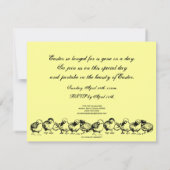 Vintage Chicks Brunch de Pâques Light Invitation (Dos)
