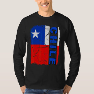 Vintage Chileense Vlag Chili trots wortels erfgoed T-shirt