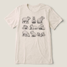 Vintage Chill Capybara Onsen Lente Schets