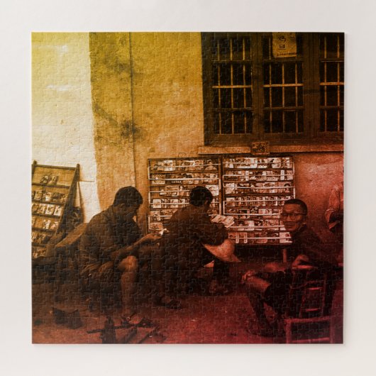 Vintage China Changsha book lending Legpuzzel (Horizontaal)