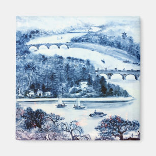 vintage chinese porcelain picture magnet