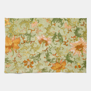 Vintage Chinese Sieraad Jones Bloemen Theedoek